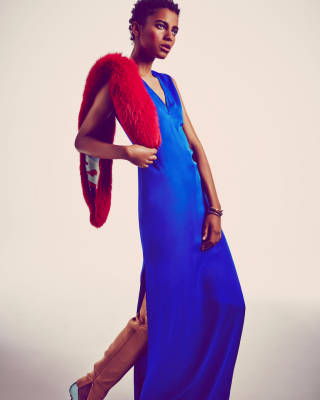 editorial fashion image editing for full body fashion photograph with color and garment refinement